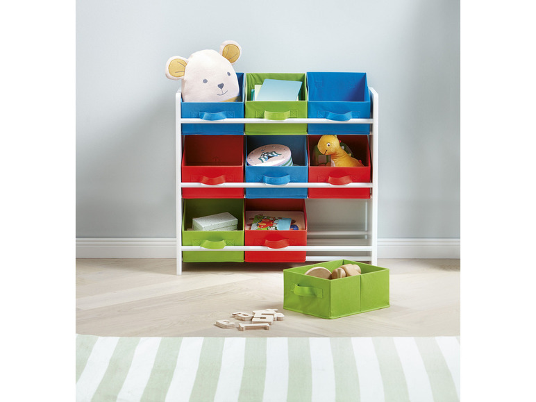 Aller en mode plein écran : LIVARNO home Meuble de rangement pour enfants, avec 9 boîtes textiles - Image 4