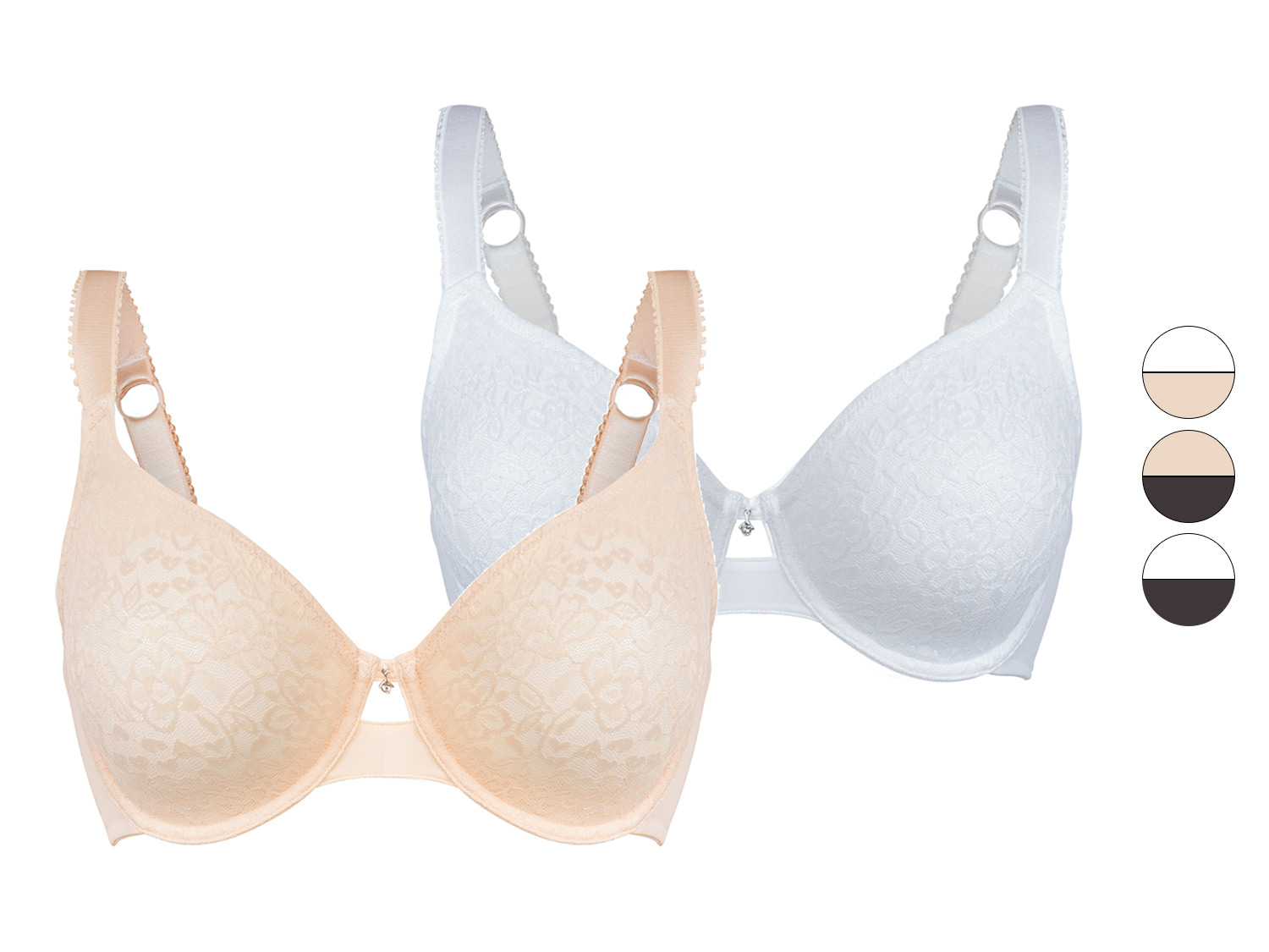 esmara® Lot de 2 soutiens-gorges avec armatures femme