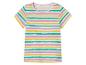 T-shirt rayé pour enfant, couleurs pastel.