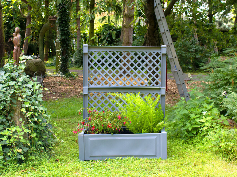 Aller en mode plein écran : KHW Bac à fleurs avec trellis, 110 L - Image 2