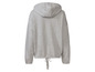 Un sweat-shirt gris à capuche.