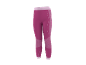 Legging capri magenta pour femme avec ceinture rose clair et détails à motifs