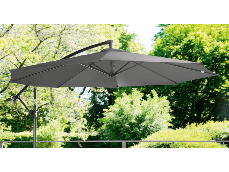 Aller en mode plein écran : LIVARNO home Parasol déporté, avec inclinaison réglable, anthracite - Image 6