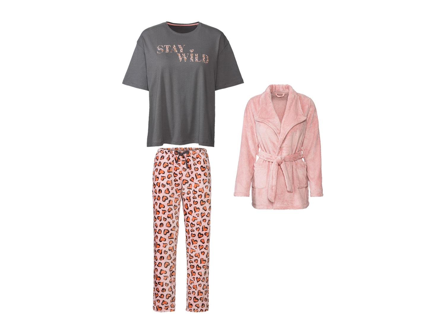 esmara® Pyjama femme (baie/gris)