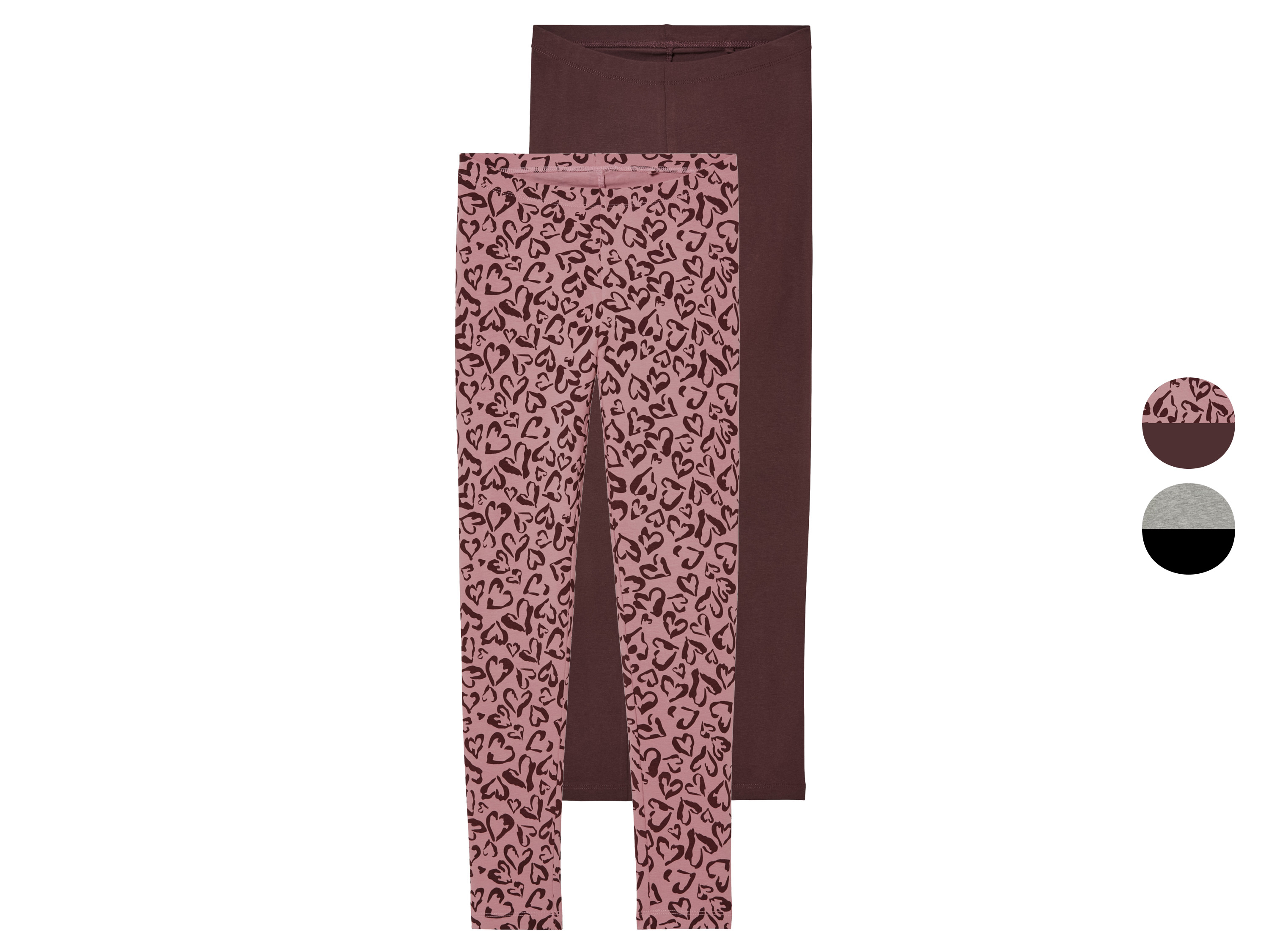 pepperts!® Leggings enfant 2 pièces, coton majoritaire