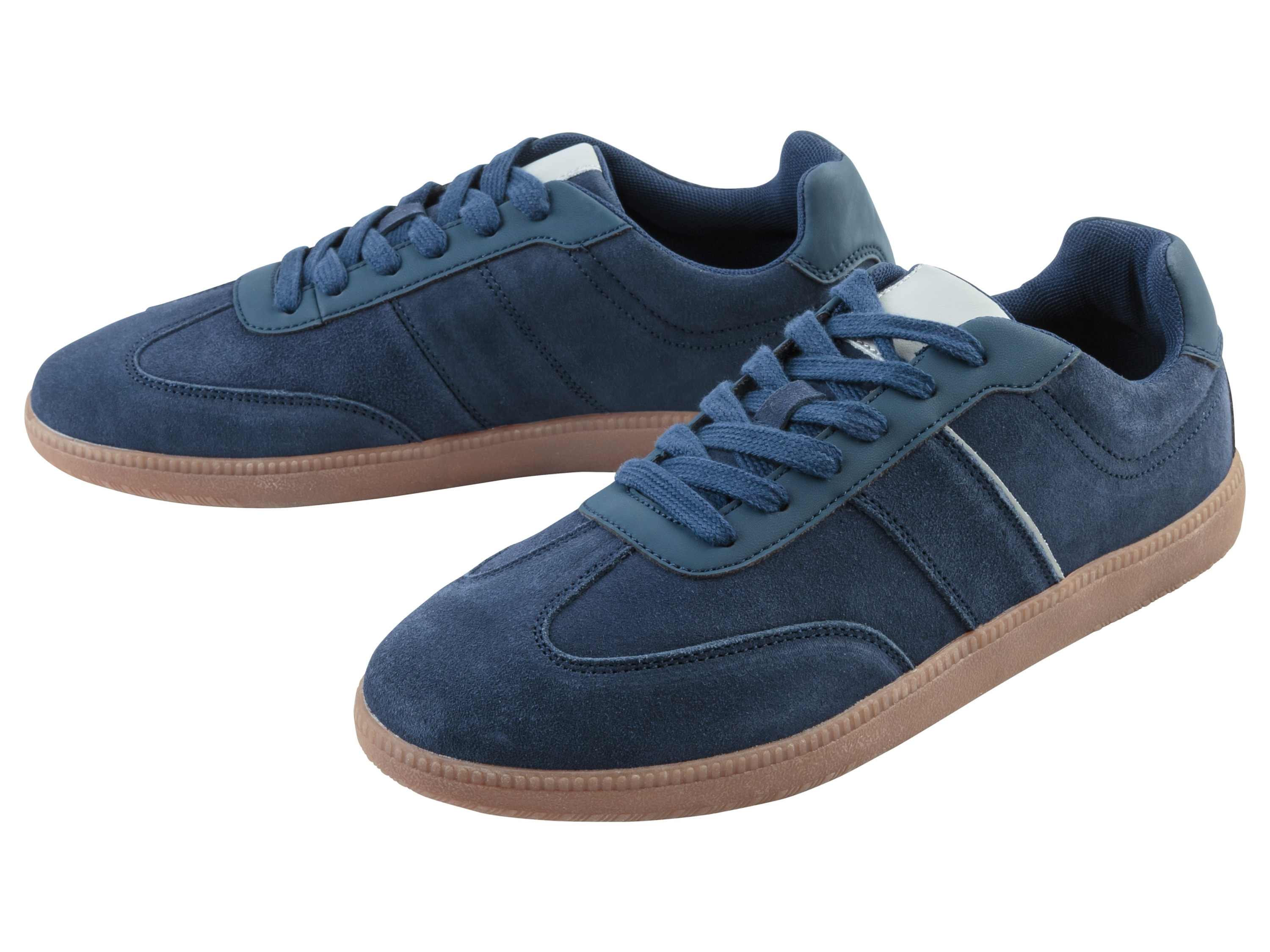 LIVERGY® Sneakers en cuir homme (bleu marine, 41)