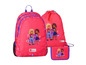 Sac à dos, sac de sport et trousse LEGO Friends avec deux filles.