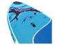Planche de paddle gonflable bleue et noire avec logo FB.