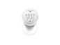 Ventilateur blanc avec des boutons et un bouton rotatif