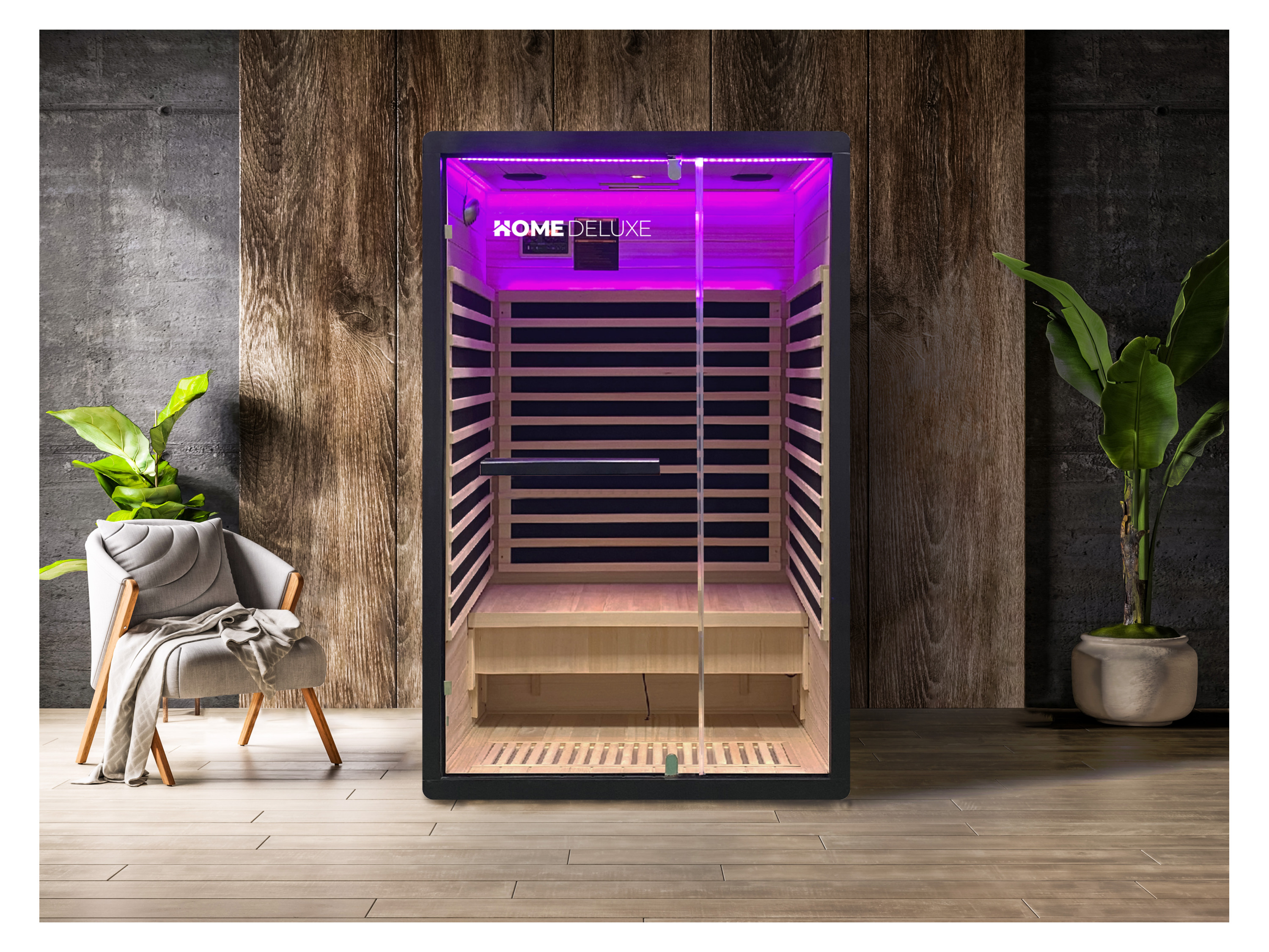 Home Deluxe Cabine infrarouge, NERO (M) Noir - vue 2