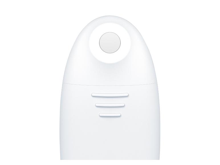 Appareil électroménager blanc, design moderne.