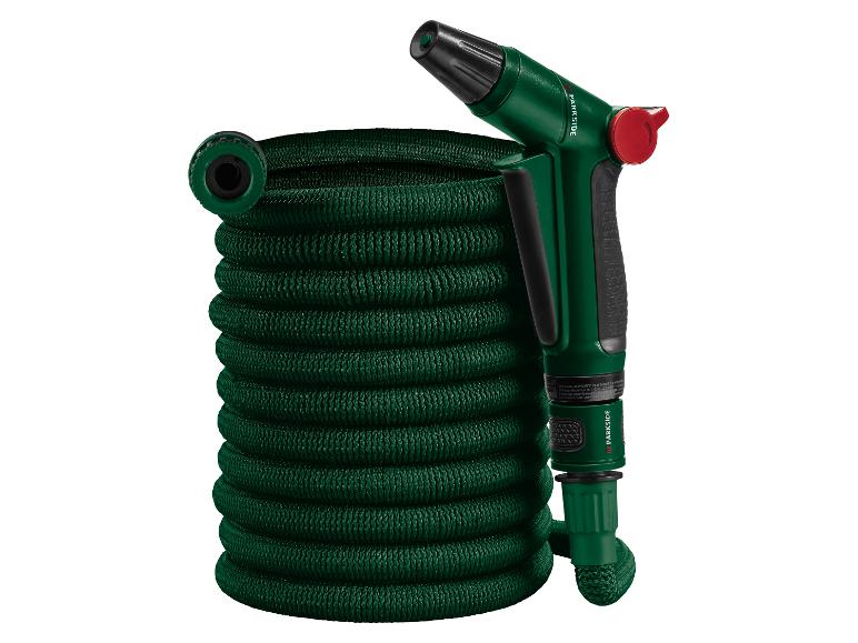 Tuyau d'arrosage extensible vert PARKSIDE avec pistolet d'arrosage