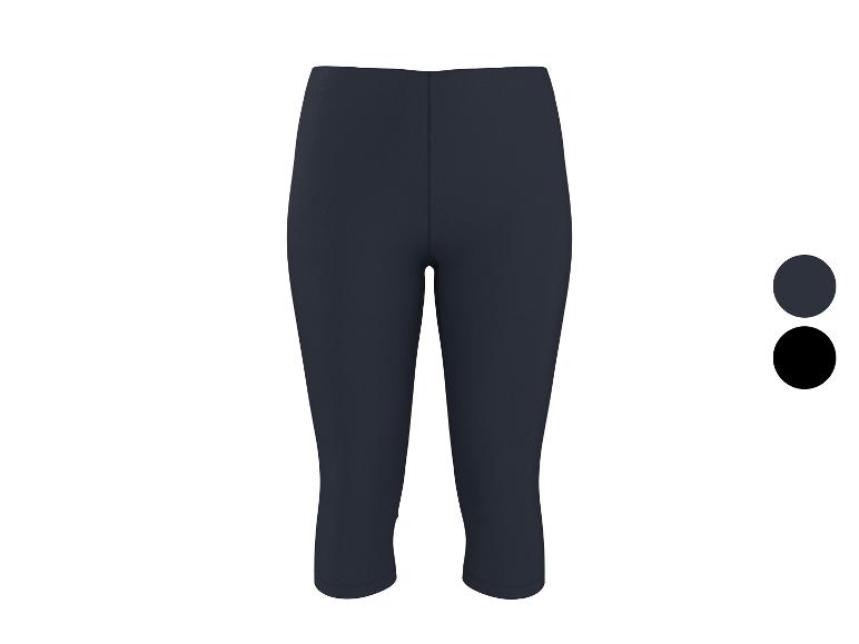 Shorts capri femme bleu foncé avec options de couleur noire