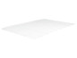 Un matelas blanc avec une texture ondulée.