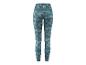 Legging de sport femme à motif marbre turquoise et or