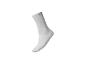 Chaussette de sport blanche avec motifs texturés et petit logo près du revers