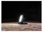 La lampe de travail LIVARNO® 18 V BWL2400 P4A éclaire une pièce sombre.