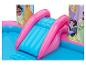 Piscine et toboggan gonflables Disney Princess :  Moana, Belle, Raiponce et Blanche-Neige.