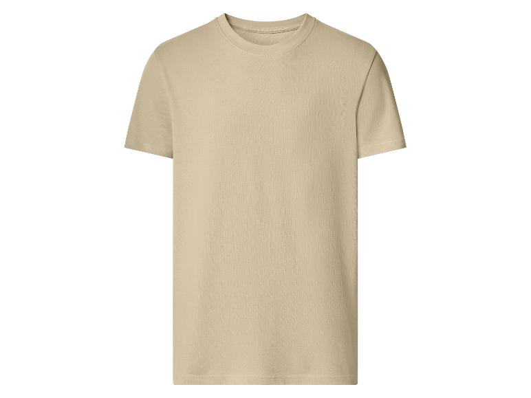 T-shirt uni beige à manches courtes