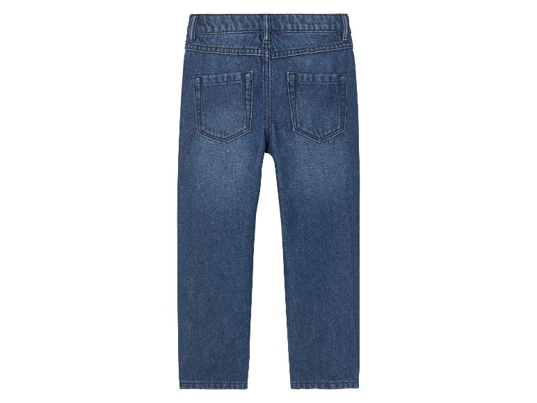 Jeans enfant, coupe droite, bleu foncé.