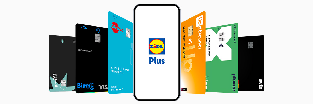 Cartes Lidl Plus, Edenred, Updejjeuner, Swile et autres.
