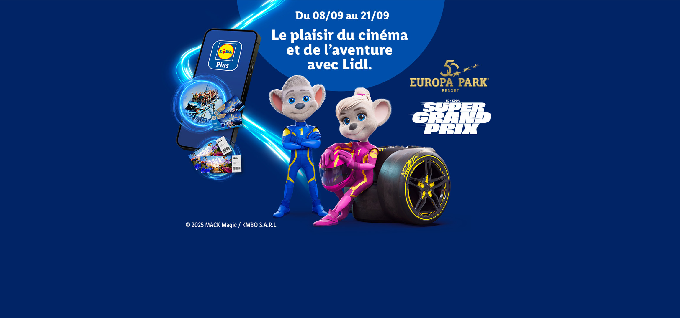 Du 8 au 21 septembre : 2 weekend pour 4 personnes à Europa-Park, 750 billets de cinéma et 3000 bons de réduction de 10% sur Steam à gagner