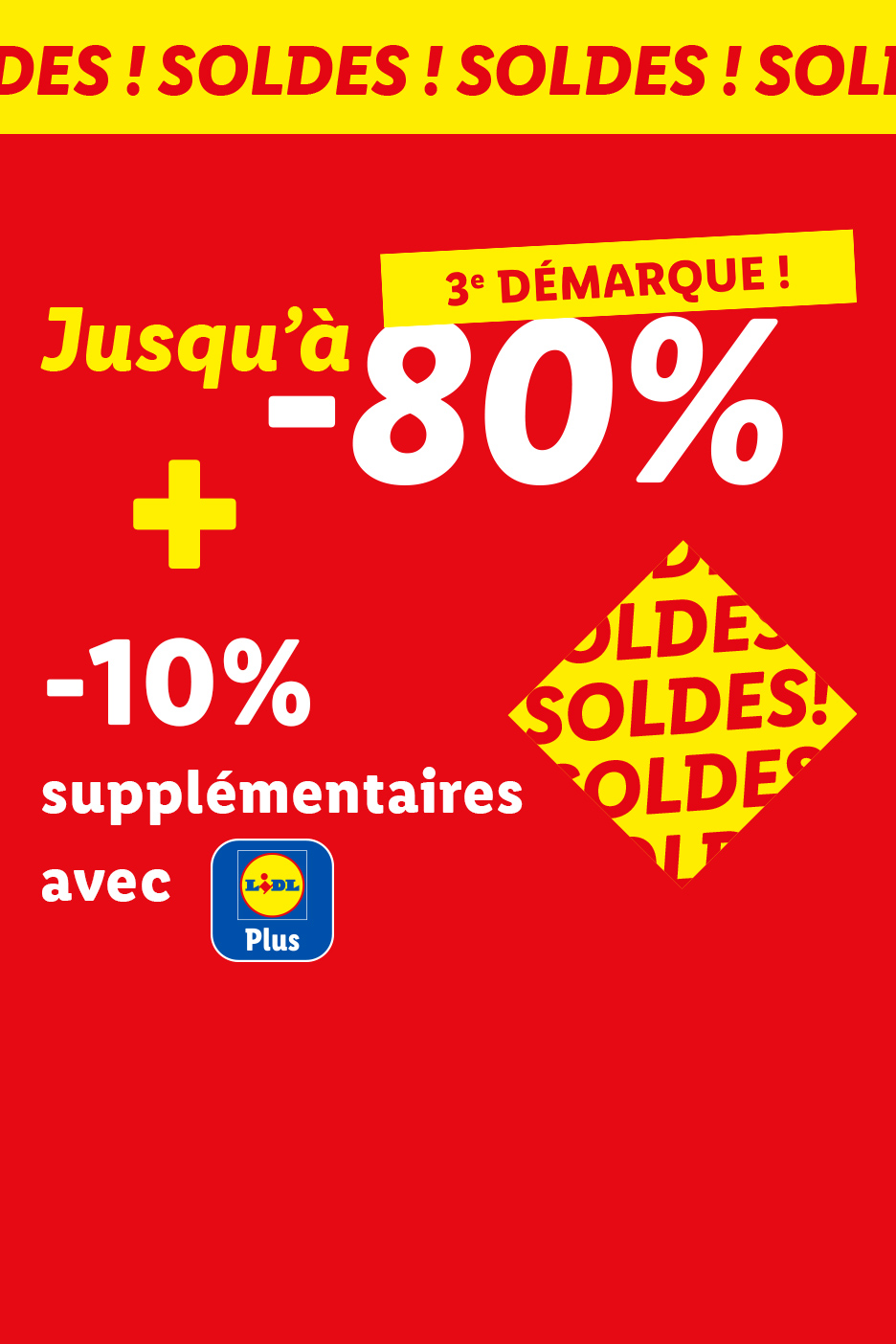 Soldes: jusqu'à -80% et -10% supplémentaires avec l'application.