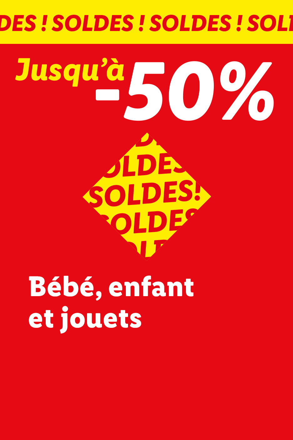 Soldes : Jusqu'à -50% sur une sélection de produits bébé, enfant et jouets