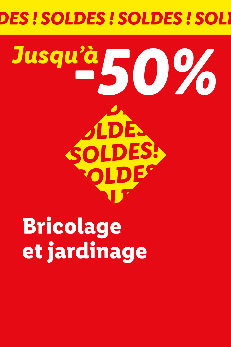 Soldes : Jusqu'à -50% sur une sélection de produits Bricolage et jardinage