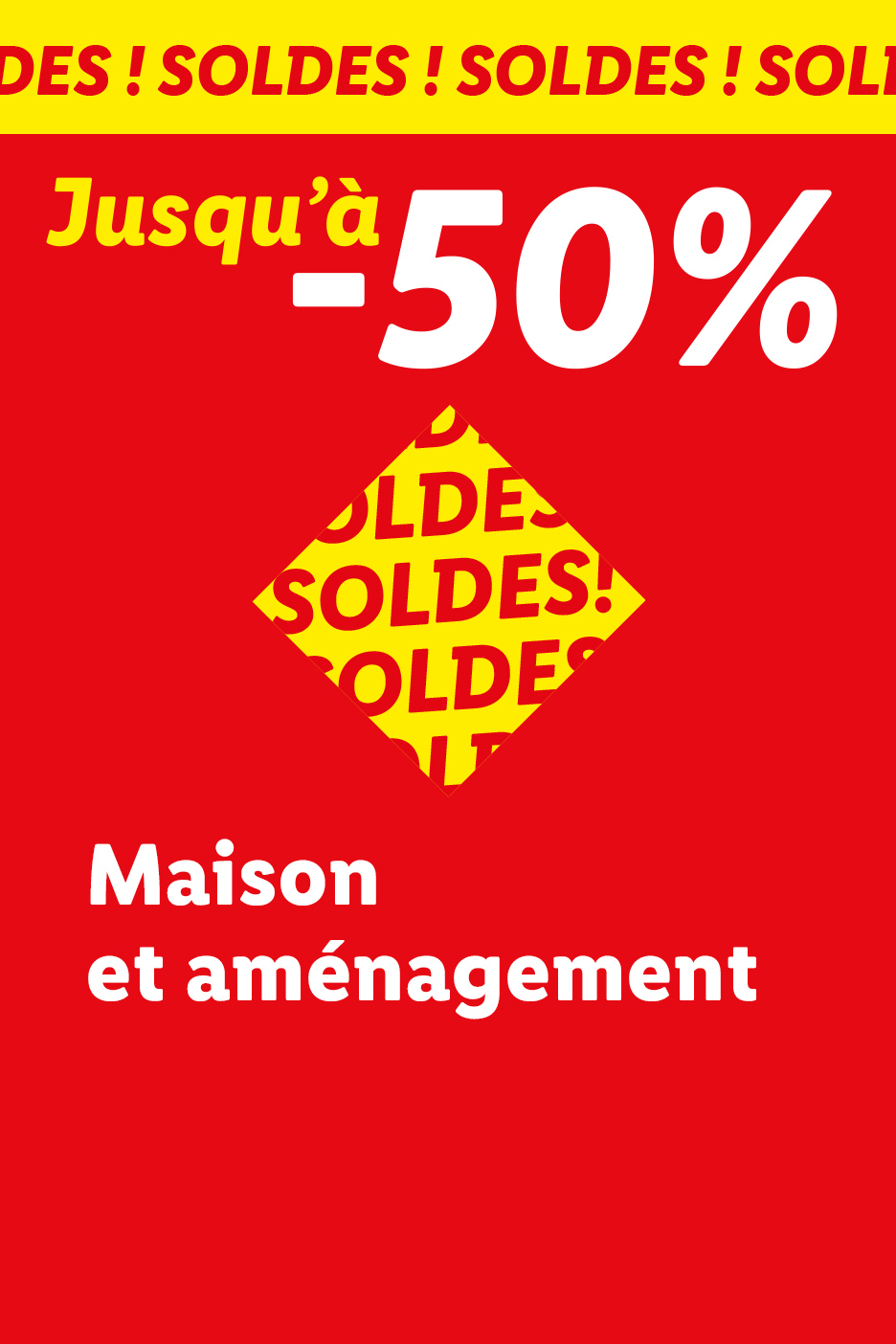 Soldes : Jusqu'à -50% sur une sélection de produits maison et aménagement