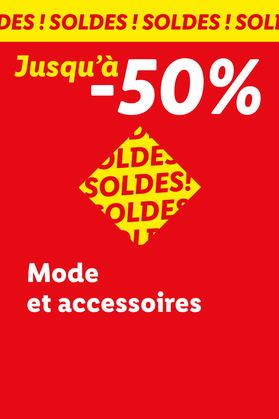 Soldes : Jusqu'à -50% sur une sélection de produits mode et accessoires