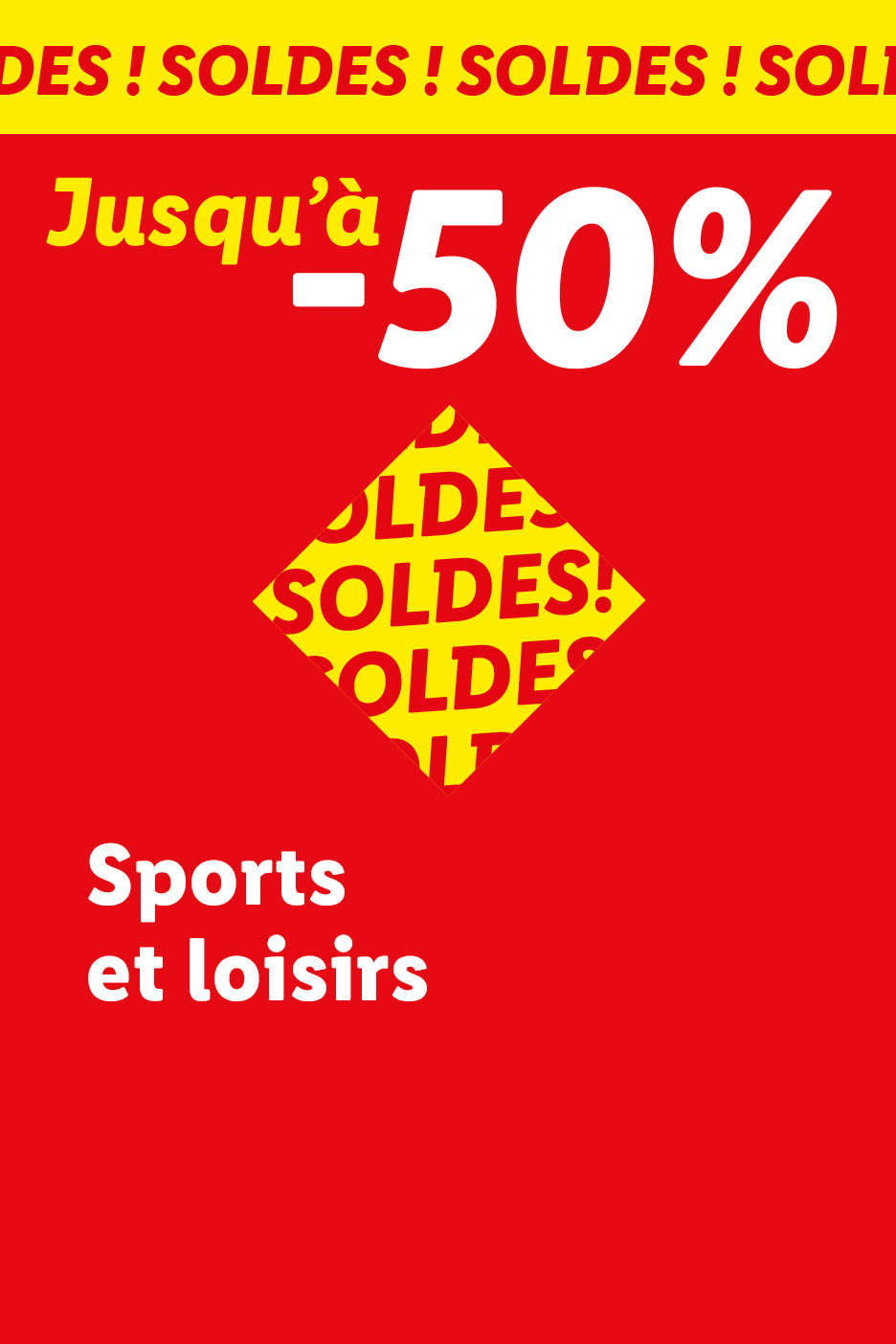 Soldes : Jusqu'à -50% sur une sélection de produits sports et loisirs