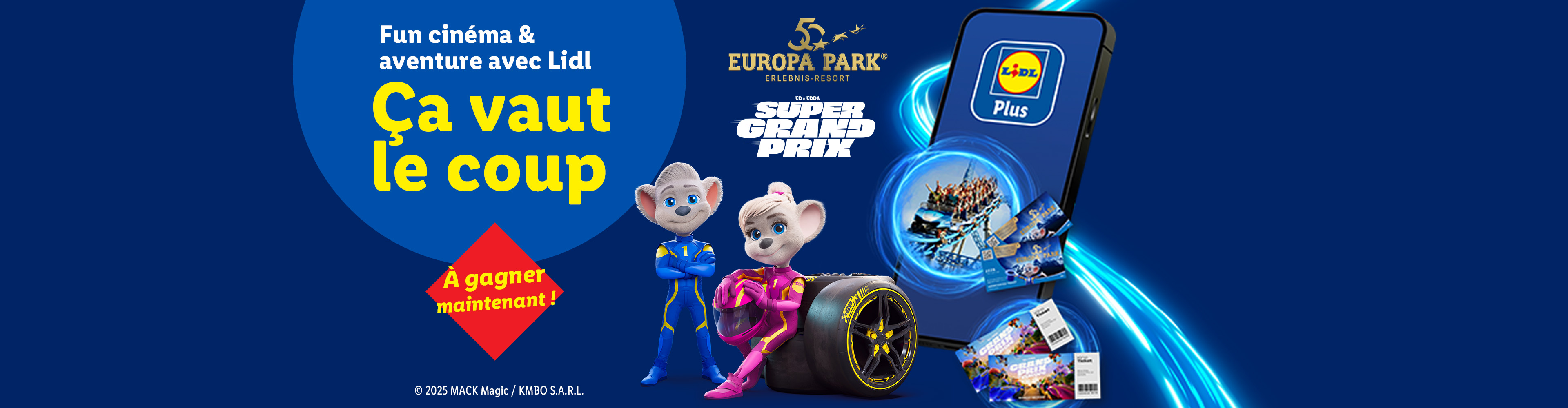Lidl Plus offre des billets pour Europa-Park et son Super Grand Prix.