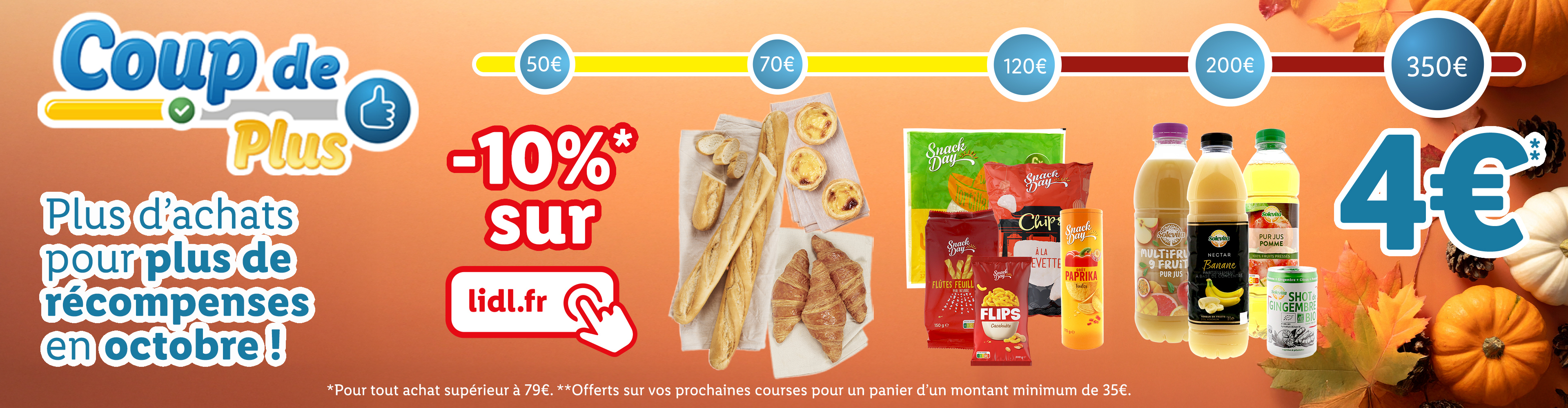 Plus d'achats pour plus de récompenses en octobre !