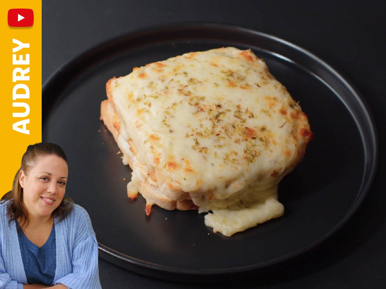 Croque poulet à la béchamel