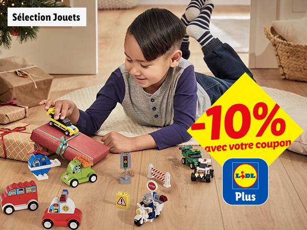 10% de remise avec votre coupon Lidl Plus sur la catégorie jouet