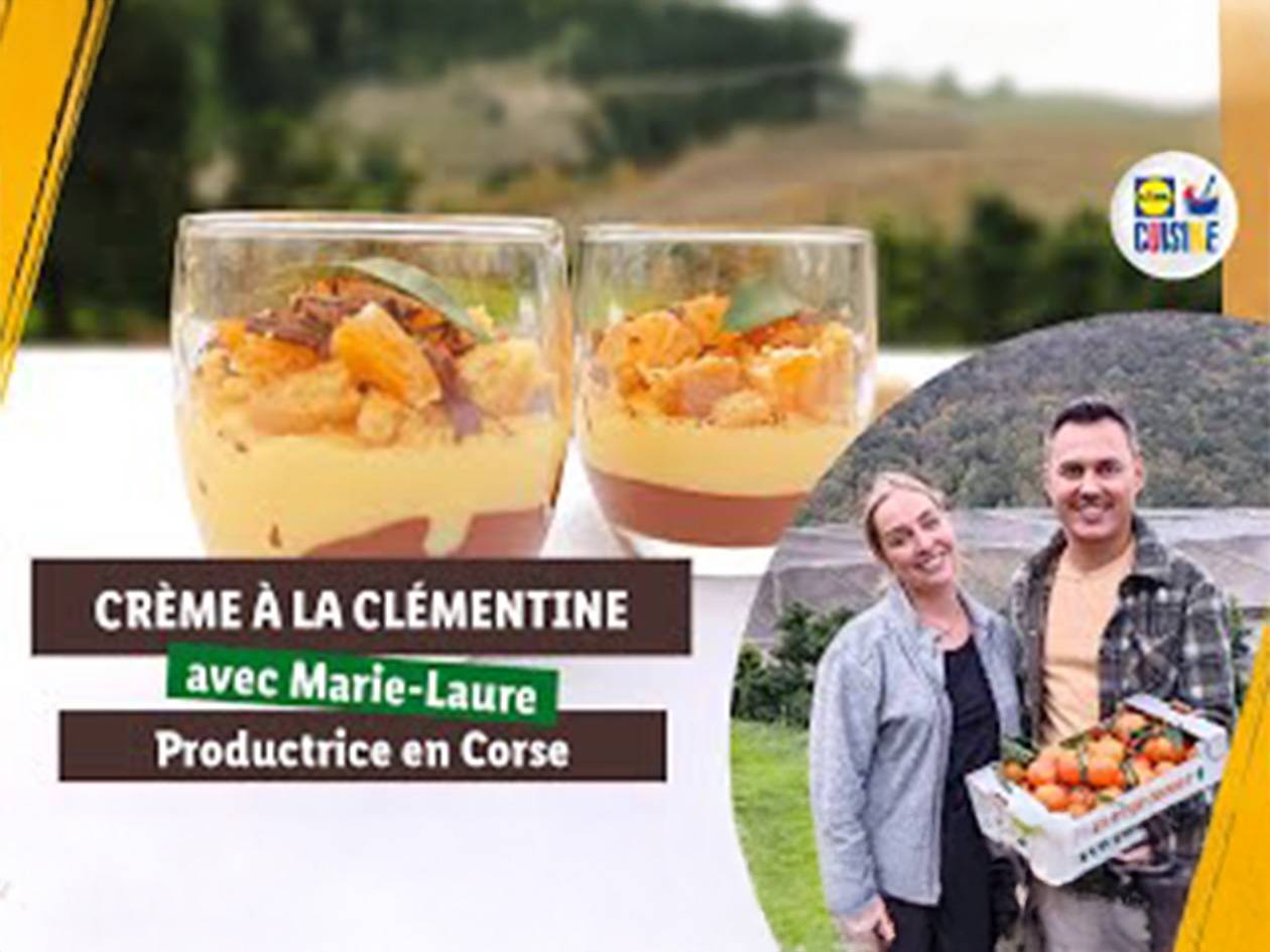 A la rencontre des producteur avec Lild et une recette de crème à la clémentine et sablés 