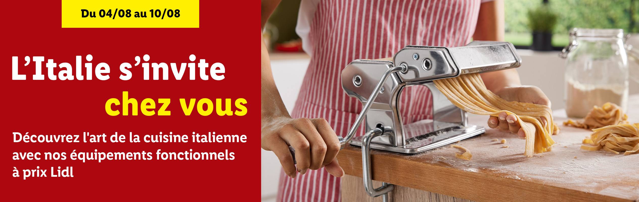 Pâtes fraîches faites maison avec un laminoir à pâtes Lidl.