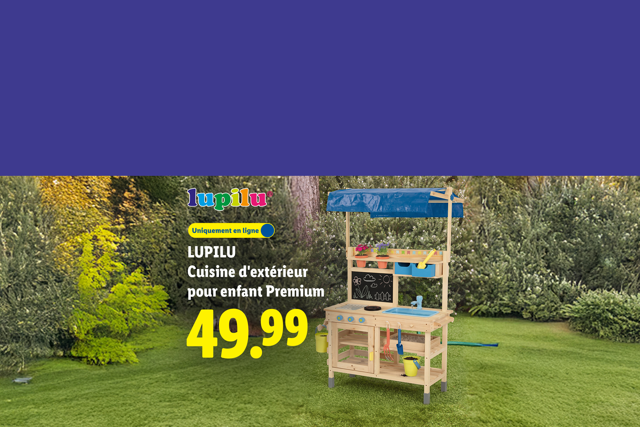 Cuisine d'extérieur pour enfant Premium, 49.99, disponible uniquement en ligne.