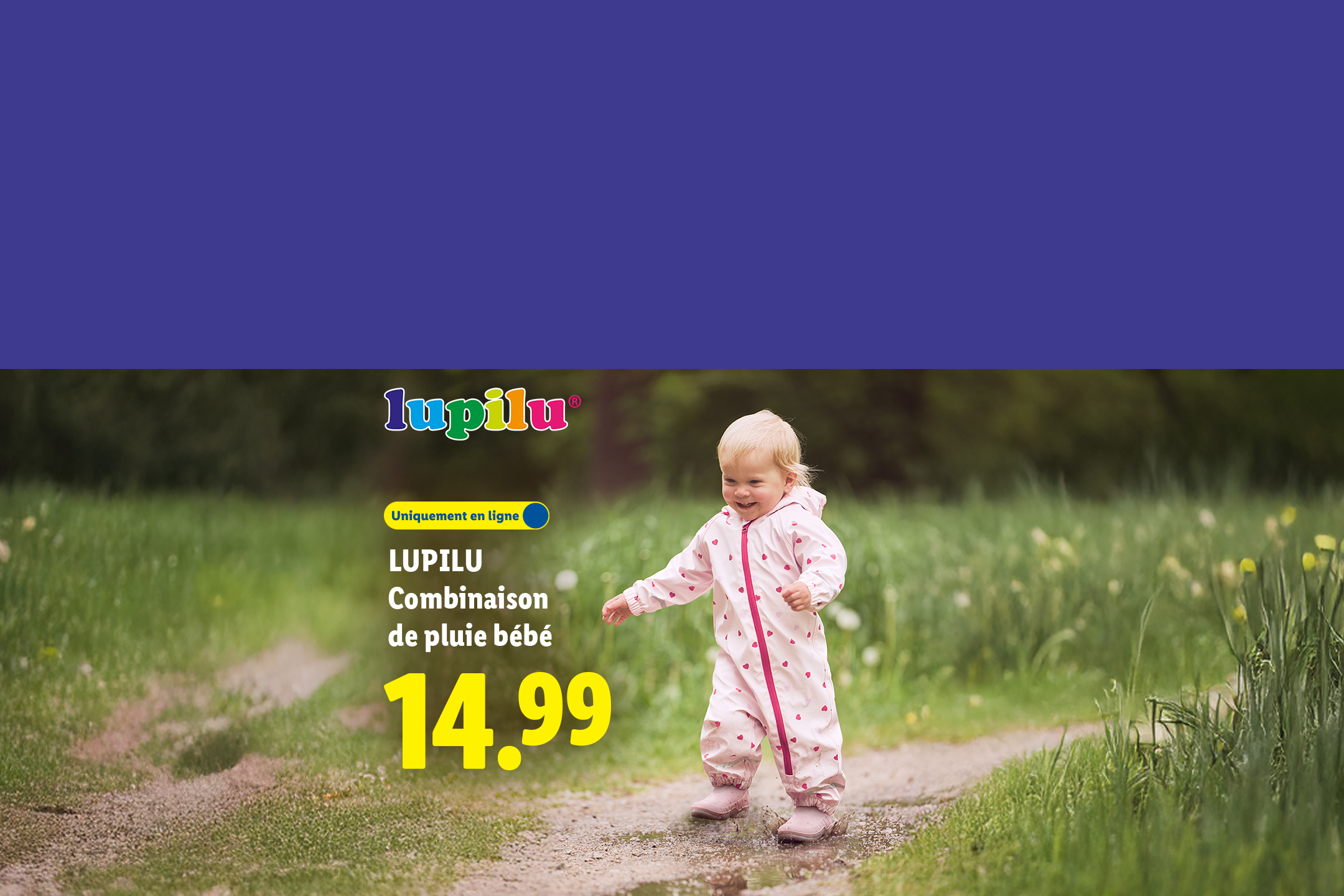 Combinaison de pluie bébé à 14,99€ sur Lidl.fr