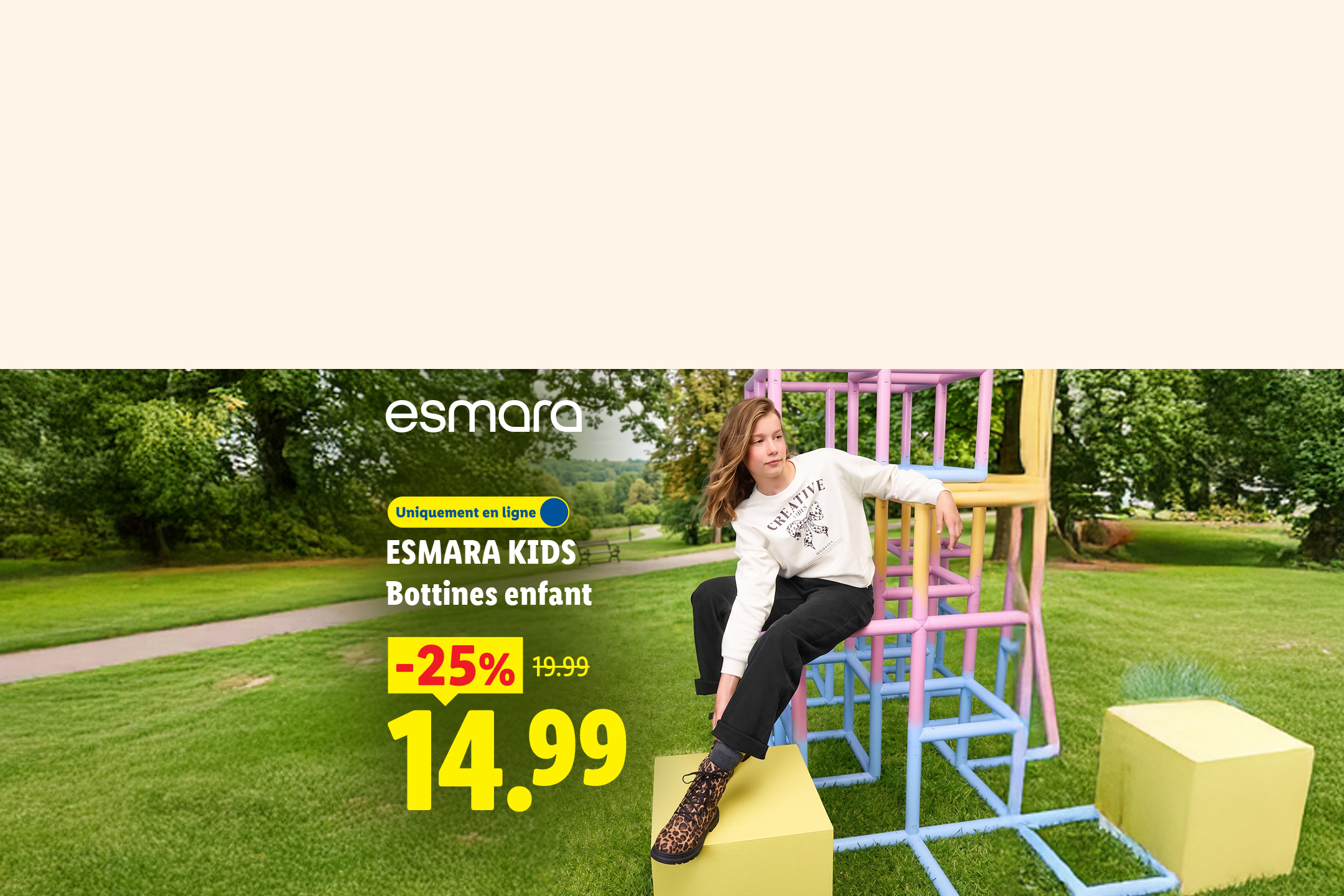 Bottes enfant à 14,99€ au lieu de 19,99€ soit une réduction de -25% sur lidl.fr