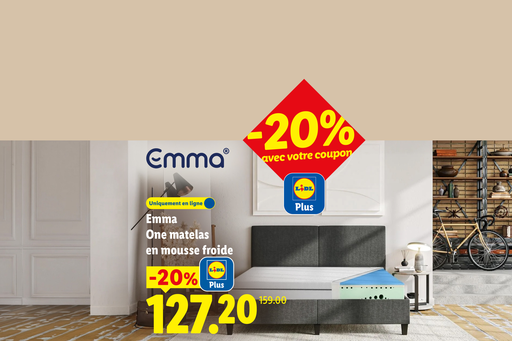 Profitez de -20% de remise avec votre coupon Lidl Plus sur les produits de cette offre