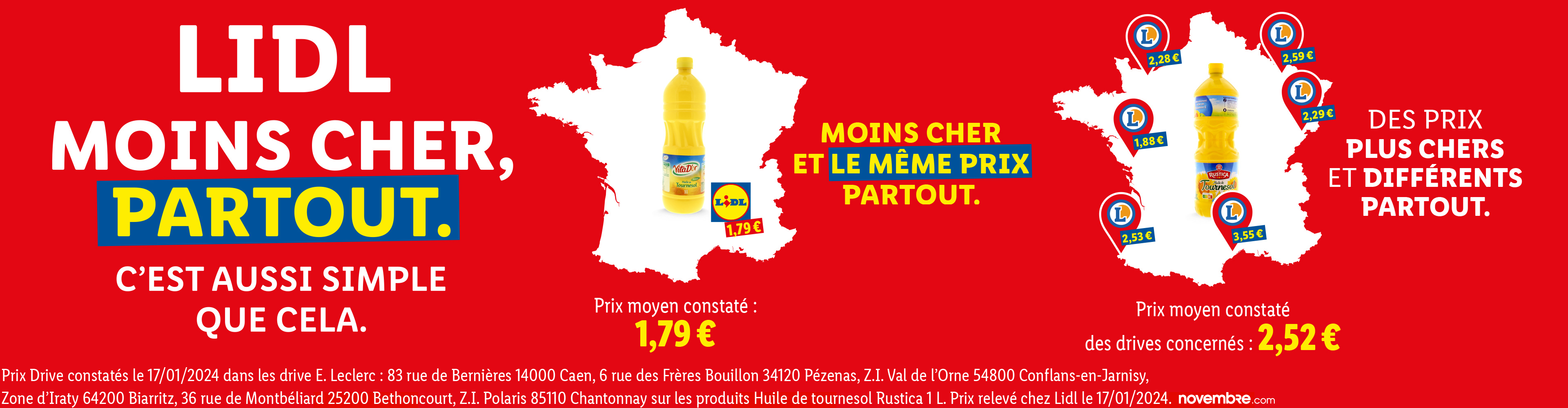 Lidl est moins cher partout