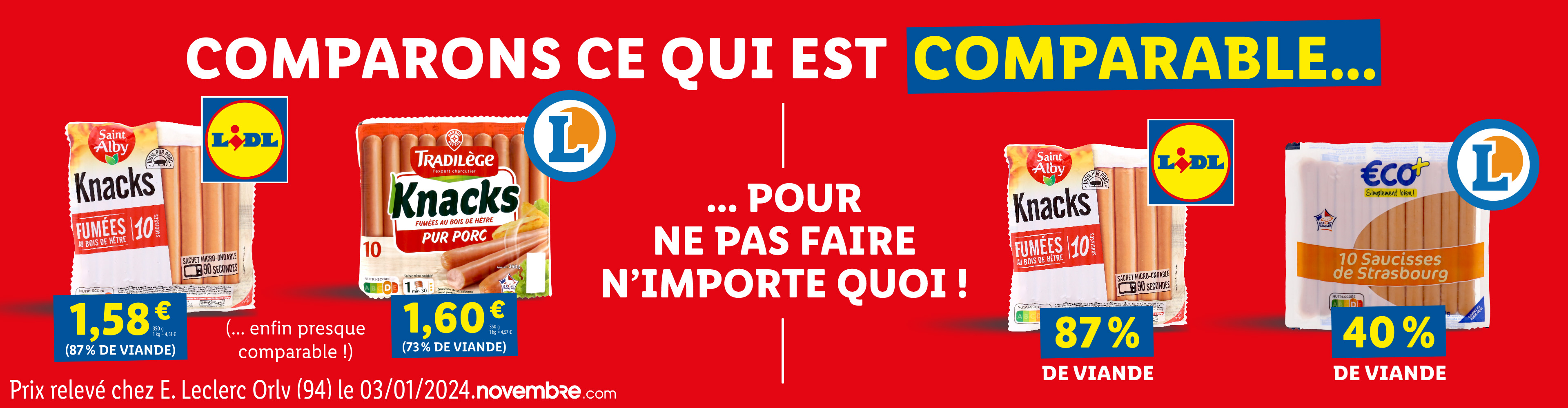 Lidl est moins cher