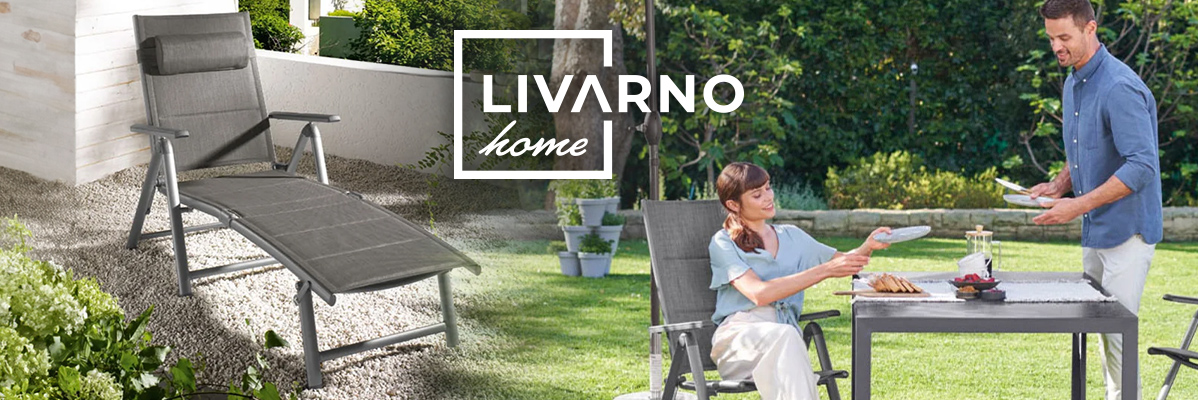 Chaises longues et chaises Livarno Home pour extérieur.