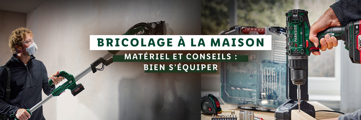 Outils Parkside : perceuse, ponceuse. Outils pour le bricolage.