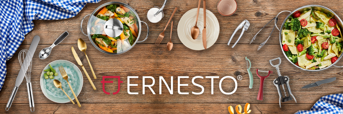 Ustensiles de cuisine Ernesto : casseroles, couverts et accessoires de cuisine.
