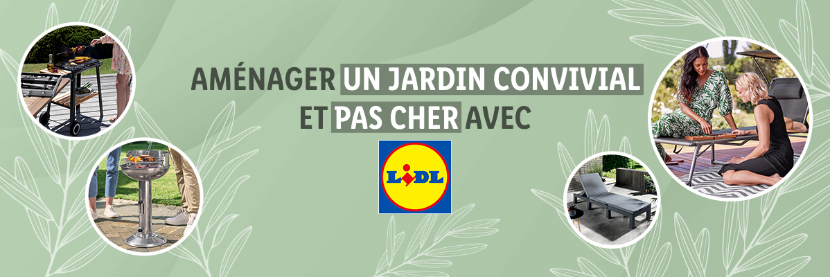 Barbecues, chaises longues et table Lidl.
