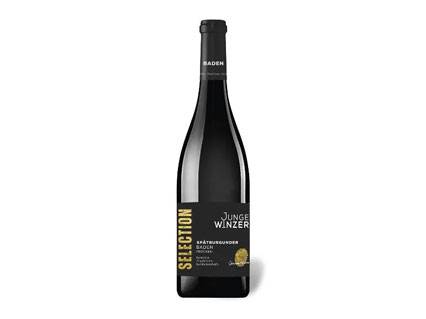 Bouteille de vin rouge Junge Winzer Spätburgunder Selection Baden.