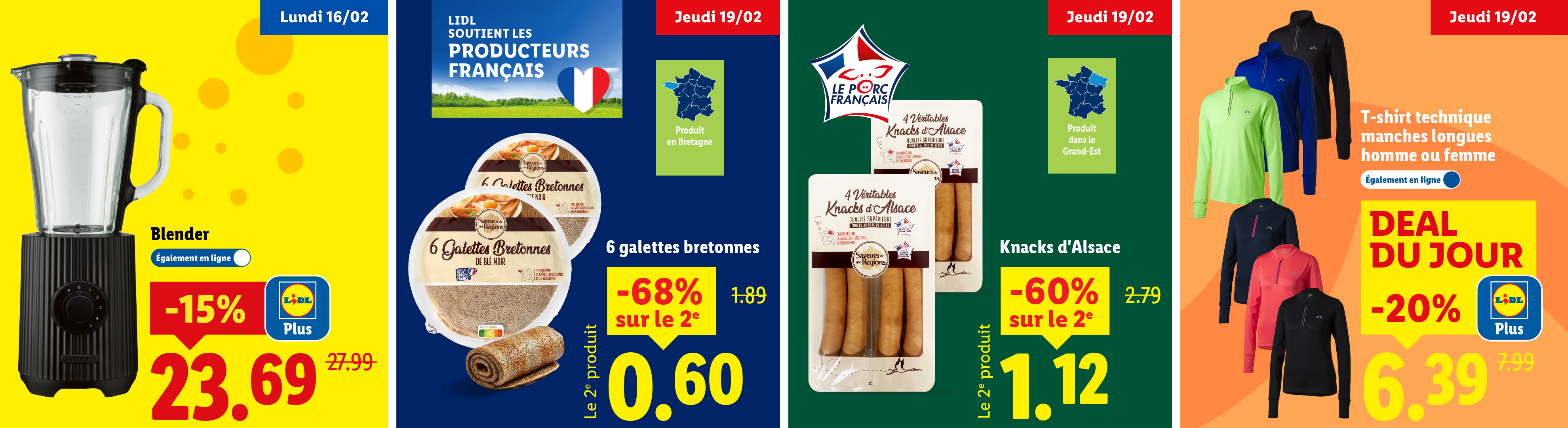 Cette semaine chez Lidl : Blender à 23,99€, et une offre Lidl soutient les producteurs Français